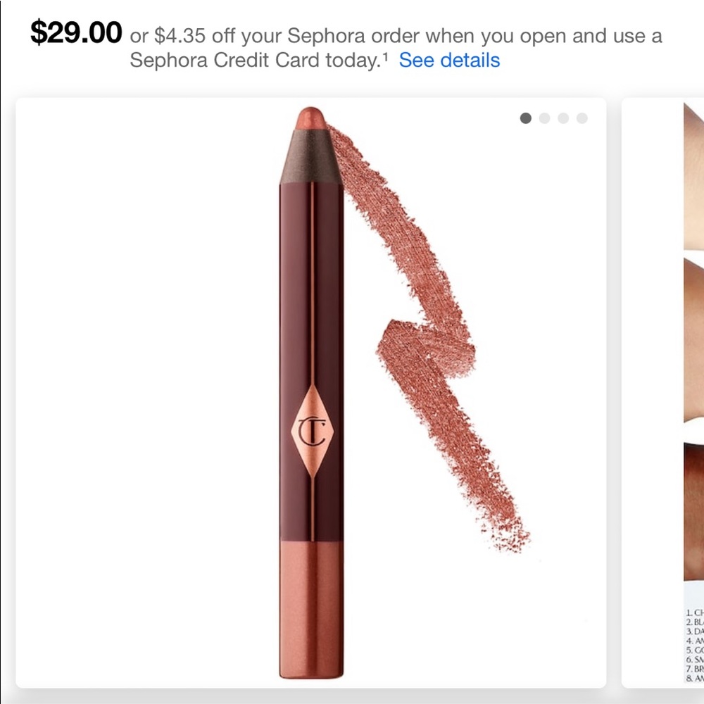 Charlotte Tilbury Color Chameleon in Garnet - swatched once